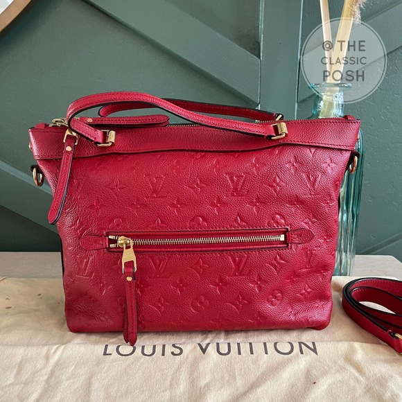 Louis Vuitton Handbags - ❌SOLD❌ Louis Vuitton Bastille PM Empreinte Cerise Red Leather Tote Bag DU2184